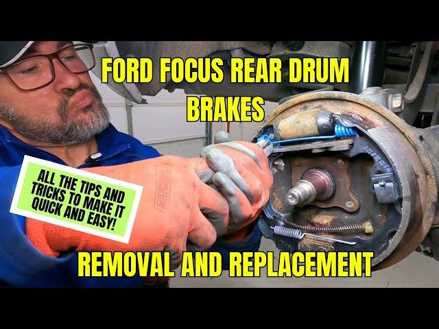 How to repair 2000-08 Ford Focus rear drum brakes (the easy way)