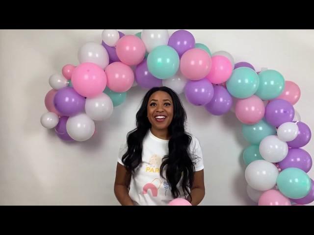 EASIEST balloon arch tutorial without stand | PARTY DASH