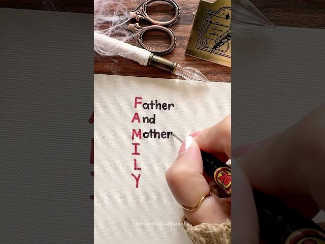 What is “FAMILY”?  #shorts #nhuandaocalligraphy #family