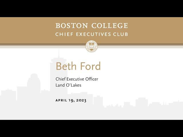 BC CEO Club: Beth Ford, CEO of Land O'Lakes