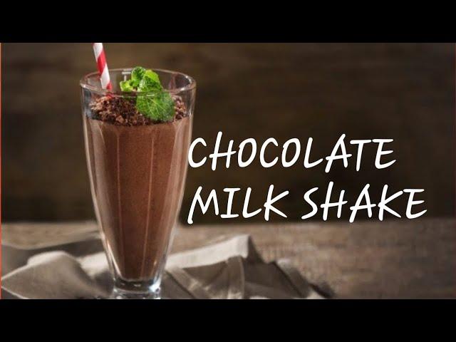 Chocolate Milk Shake | How to make Kid's Favourite Chocolate Shake | Cafe Style Chocolate Milkshake