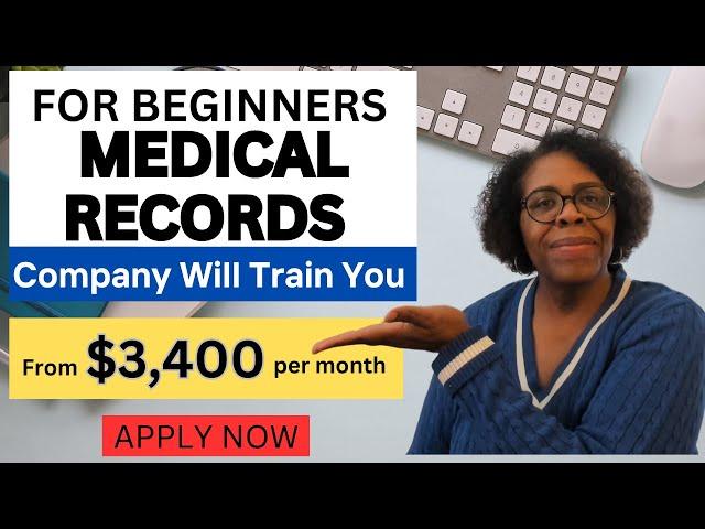 $20.60/hr Work-From-Home Medical Records Job (Company Will Train You!)