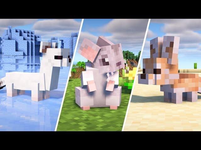 18 Amazing Minecraft Mods (1.20.1, 1.21 and below) | SUPER CUTE Animals !