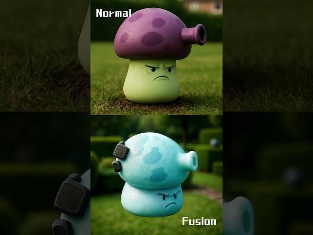 AI's Vision of Normal plants vs Fusion plants : Hyperspace Family 