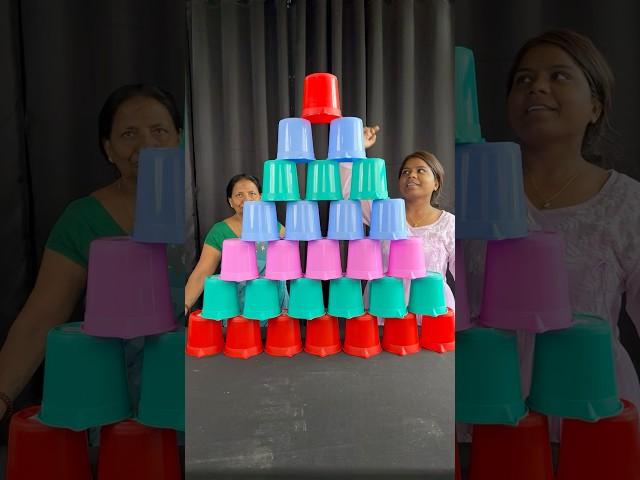 Big Jug Tower Money Challenge With Family #shorts