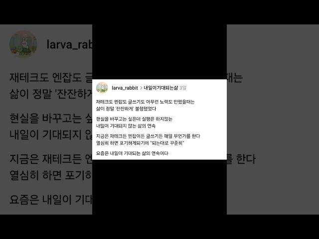 열심히 말고 꾸준히 되는대로 #좋은글 #멋진글귀 #공감글귀 #명언 #라바래빗 #직장인 #회사원 #엔잡러 #N잡러