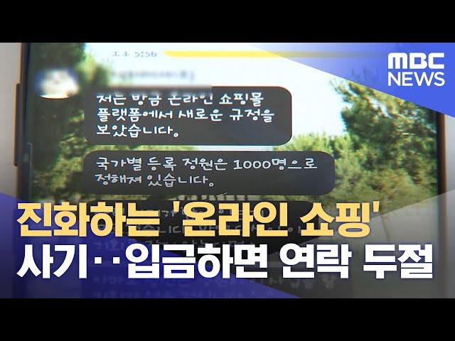 진화하는 '온라인 쇼핑' 사기‥입금하면 연락 두절 (2024.06.06/뉴스투데이/MBC)