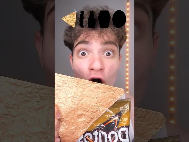 Giant bronze Dorito eating #mukbang #challenge #food #memes #stitch #mgfoodandmukbang