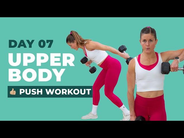 Summer Workout Challenge Day 7: 30-Minute Chest, Shoulders, Triceps (Strip Set Burnouts)