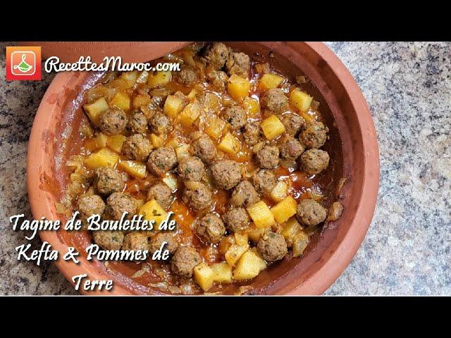 Recette Tagine de Boulettes de Kefta & Pommes de Terre