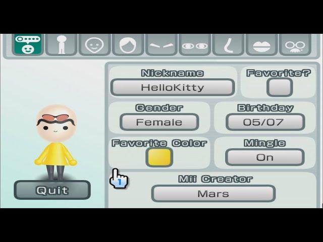 Hello Kitty - Mii 1114