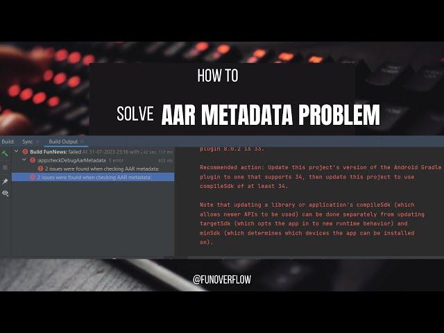 How to solve AAR metadata problem in Android Studio Kotlin project