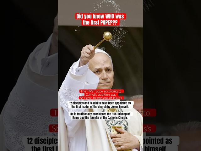 Pope Leo XIV continuing what St Peter started #faith #pray #history #church #popeleoxiv #pope #god