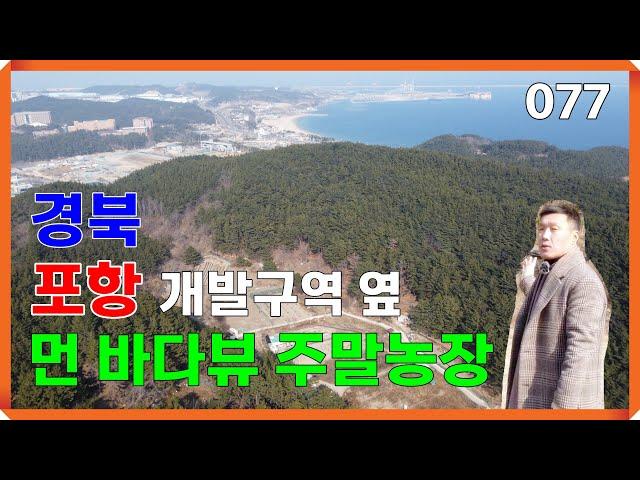 포항 여남동 바다가 살짝 보이는 주말농장 토지매매 | 077