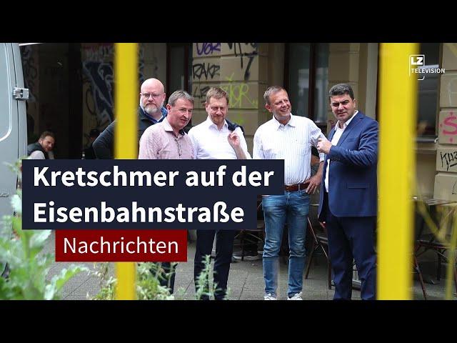 Sachsens Ministerpräsident Kretschmer in der Eisenbahnstraße | LZ TV Nachrichten