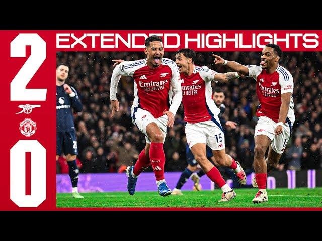 EXTENDED HIGHLIGHTS | Arsenal vs Manchester United (2-0) | Timber, Saliba earn us all three points 