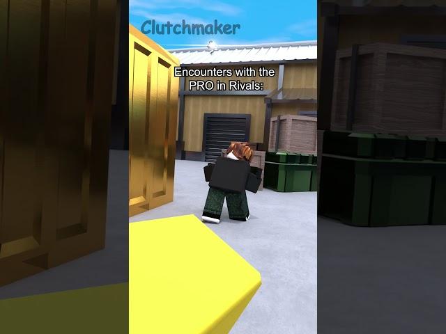 Encounter with the PRO in Rivals: #shorts #short #roblox #funny #robloxmemes