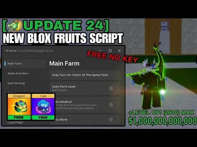 [UPDATE 24] Blox fruits Script GUI Pastebin | DRAGON FRUIT AUTO FARM LEVEL *NO KEY*