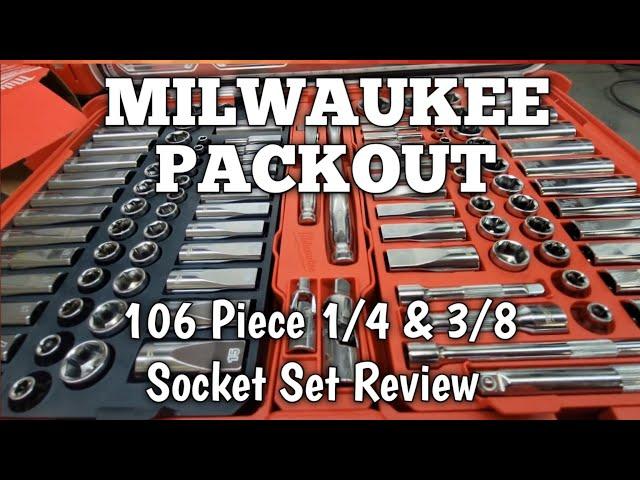 Must Have Mechanics Tools. Milwaukee Packout 106 Piece 1/4 & 3/8 Socket Set Honest Mechanic Review.