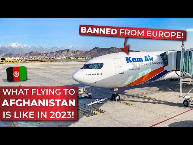 FLIGHT REVIEW | Istanbul to KABUL AFGHANISTAN on KAM AIR's Airbus A340-300 in Economy Class in 2023!