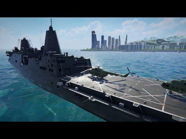 USS San Antonio - This Ship have 4x Missile Slots and 2 USV! Very Worth - Modern Warships