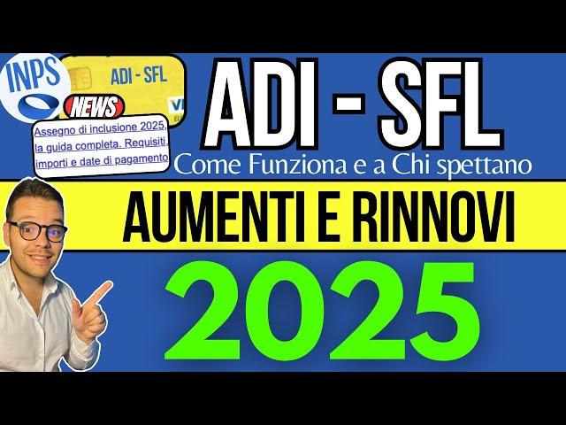 ASSEGNO DI INCLUSIONE e SUPPORTO FORMAZIONE LAVORO 2025AUMENTI+RINNOVOCome Funziona e a Chi Spetta