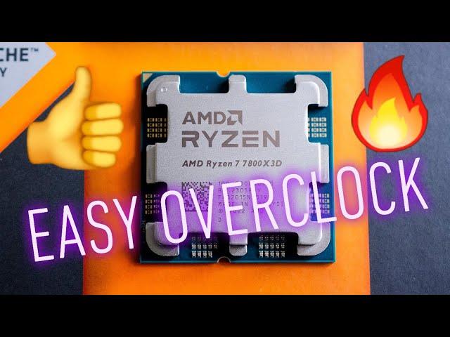 AMD RYZEN 7 7800X3D OVERCLOCK EASY TUTORIAL  CURVE OPTIMIZER PBO also works for 7900X3D and 7950X3D