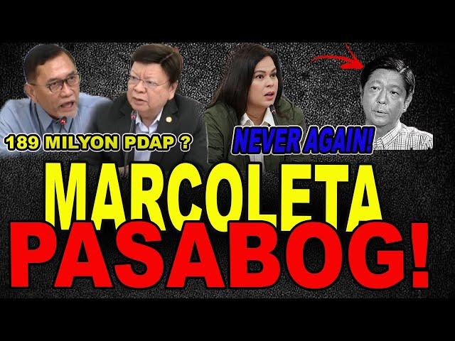 GRABE NA ITO ! MARCOLETA MAY PASABOG ! SARA DUTERTE NEVER AGAIN KAY MARCOS JR.