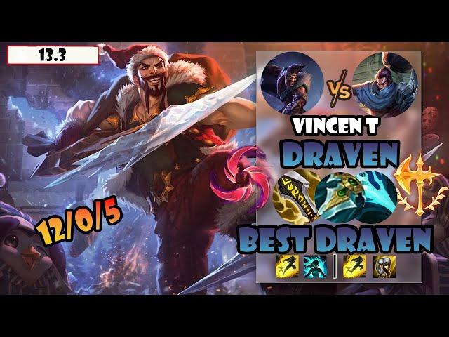 ENG SUB【Vincent Draven】S12 CN Best Draven Vs Yasuo | 12 Kills