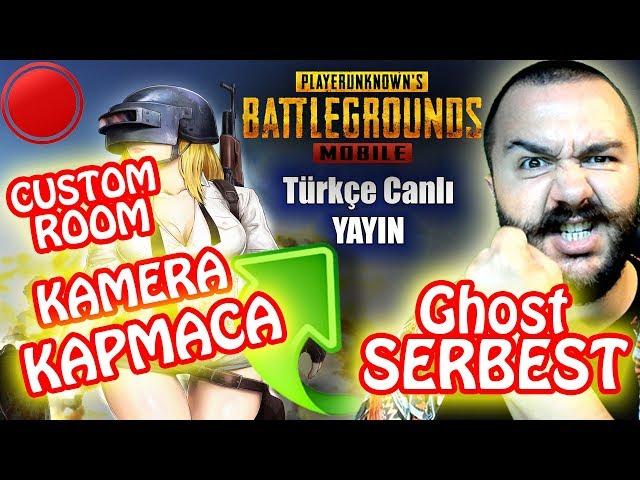 Pubg Mobile Canlı Yayın -Kamera KAPMACA - Custom Room - Turnuva