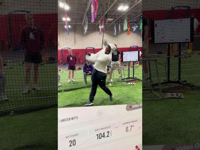 MLB Silver Slugger 104 Exit Velo Slow Mo Swing #baseball #hittinginstruction