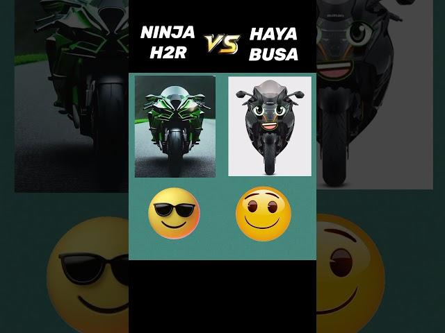 Ninja h2r vs Hayabusa l #shorts #ninjah2r #hayabusa