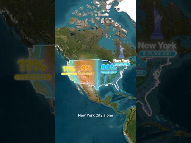 Population of the USA  Why 80% of Americans Live East of This Line?