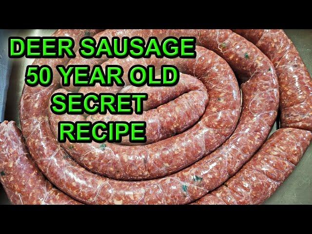 DEER SAUSAGE 50 YEAR OLD SECRET RECIPE