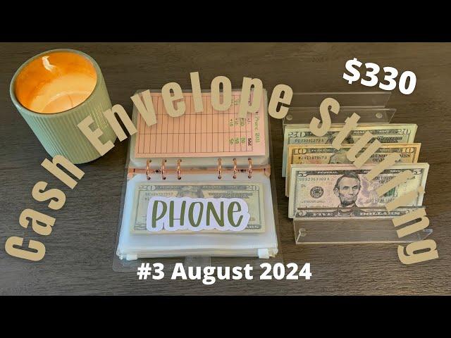 Cash Envelope Stuffing #3 AUGUST 2024 // Weekly Budget