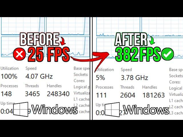 How To OPTIMIZE Windows 10 For GAMING And Performance! (2025) - Lower Latency & Optimization Guide!