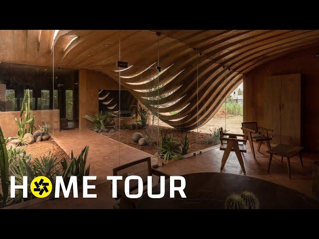 This Mud House in Tamil Nadu has a Parametric Roof! (House Tour)