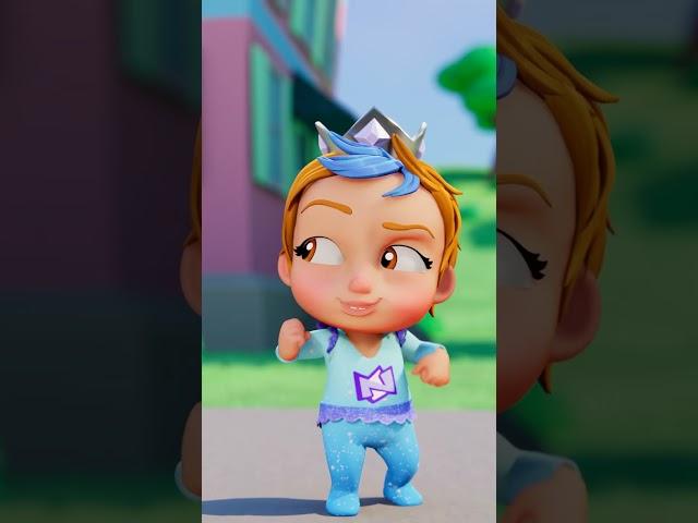 NAVEY turns into a TiNY MEGA BABY!!  Navey Freezes Dad with frozen superpowers