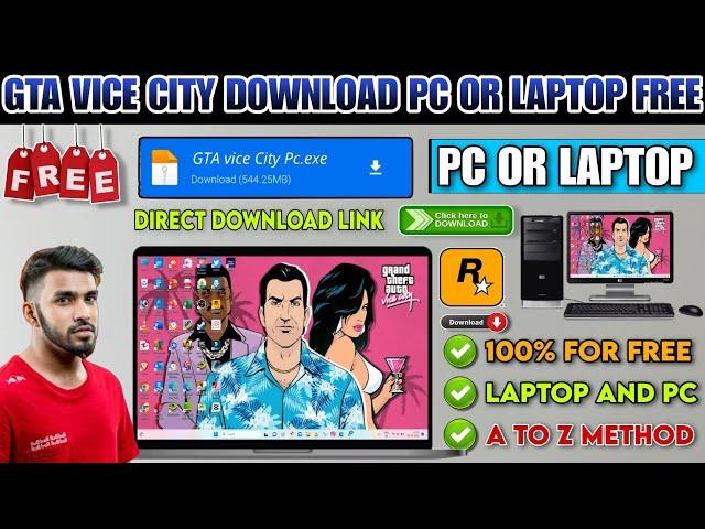 GTA VICE CITY DOWNLOAD PC | HOW TO DOWNLOAD VICE CITY IN LAPTOP | HOW TO DOWNLOAD VICE CITY PC