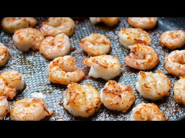 Easy & Crispy Pan Seared Buttery Shrimp Recipe - EatSimpleFood.com