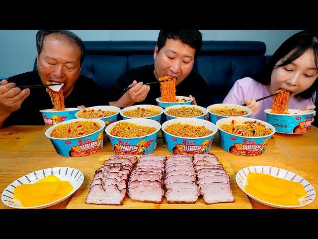 뜨거운 여름엔 이열치열 화끈한 용가리 불비빔면!! (Spicy Bibim Noodles) 요리&먹방!! - Mukbang eating show