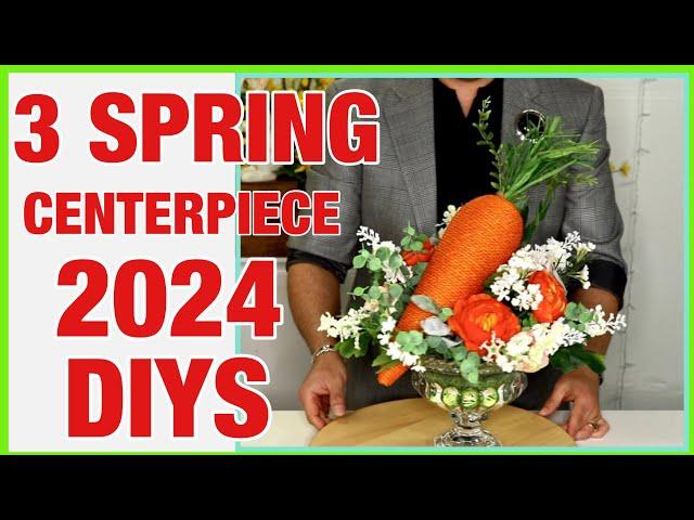 3 Spring DIY Centerpiece Ideas  / spring decorating ideas and diys for 2024 / Ramon At Home