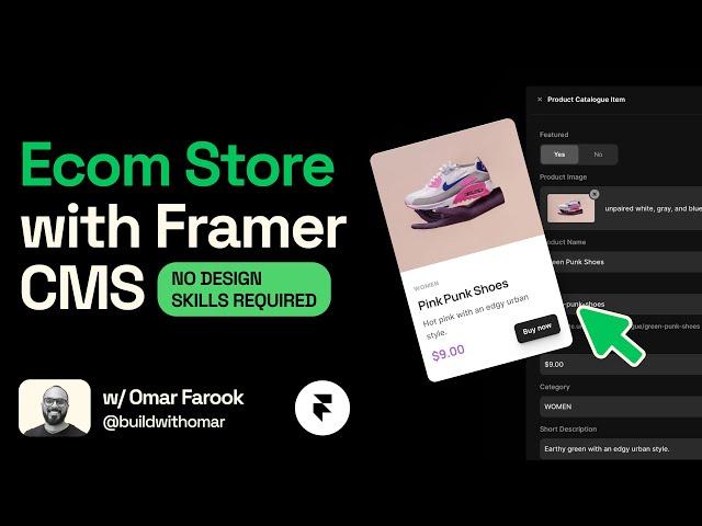 Build an E-com Store with Framer CMS