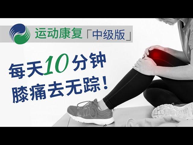 【运动康复】10分钟膝盖保健运动，缓解疼痛僵硬--中级版｜物理治疗