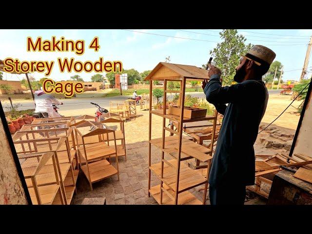 Amazing Skills of Making Beautiful Wooden Bird Cage| How To Make Beautiful Wooden Cage For Birds DIY