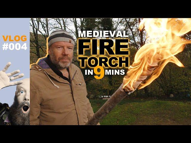 The Fire Torch | How to make a fire torch in 9 minutes - instruction video. Vlog #4