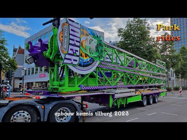 Kermis Tilburg 2023 oprijden en opbouw deel 2