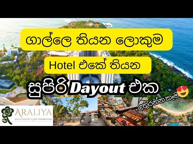 ගාල්ලෙ තියන ලොකුම Hotel එකේ තියන සුපිරි Dayout එක | කෑම ලෝකයක්  @araliyabeachresortspaunawa2954