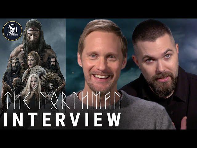 'The Northman' Interviews With Alexander Skarsgård & Robert Eggers