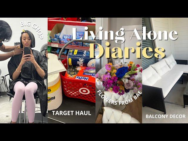 living alone in my 20s | BIG CHOP + fall shopping + decorating my balcony + solo dates & more